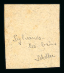 Stamp of France » Libération Sylvanes les Bains : 1944, type Blason 10f noir, carmin