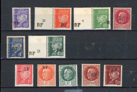 Stamp of France » Libération Tours-Gare : 1944, types Pétain Mayer n° 4-7 et n°