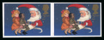 Stamp of Great Britain » Queen Elizabeth II 1997 Christmas (2nd) in imperforate pair mint n.h.,