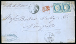 Stamp of France » Emission Cérès 1871-72 1872, très belle lettre affranchie avec YT n° 60 en