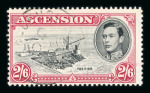 Stamp of Ascension 1938-53 2/6d black and carmine perf.13 mint, a fine