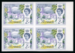 Stamp of Bermuda 1974 Sport 7c Tennis marginal mint n.h., with 'light
