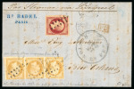 Stamp of France » Empire 1853-1862 1854, belle lettre du 13/04/1854 de Paris à La Nouvelle