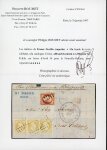 Stamp of France » Empire 1853-1862 1854, belle lettre du 13/04/1854 de Paris à La Nouvelle