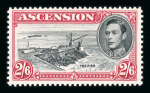 Stamp of Ascension 1938-53 2/6d black and carmine mint, fine and lightly
