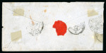 Stamp of France » Empire 1853-1862 1856, lettre envoyée de Toulon au Québec par voie Anglaise