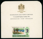 Stamp of British Solomon Islands 1968 Quartercentenary set of four imperf die proofs