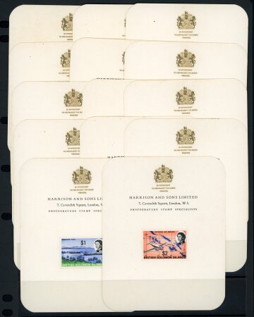 Stamp of British Solomon Islands 1968-71 Pictorial original set of 14 values (ex 8c)
