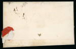 Stamp of Malta 1763 entire to Toulouse with fine strikes of 'Marseilles'