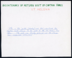 Stamp of St. Helena 1975 Captain Cook 5p and 25p optd SPECIMEN and affixed