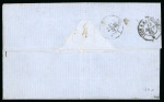 Stamp of France » Empire 1853-1862 1865 : très belle lettre Paris/Strasbourg de Septembre
