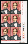 Stamp of Great Britain » Queen Elizabeth II 1973 Explorers 9p in traffic light block of six mint