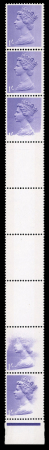 Stamp of Great Britain » Queen Elizabeth II 1967-70 1/- light bluish violet in lower marginal vertical