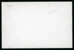 Stamp of Great Britain » Telegraphs 1875 Telegraph 1/- die proof in black on white glazed