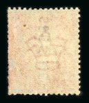 Stamp of Great Britain » 1854-70 Perforated Line Engraved 1854-57 Large Crown p.14 1d red-brown pl.35 on blued paper with "SPECIMEN" type 2 overprint vertically (3 examples)
