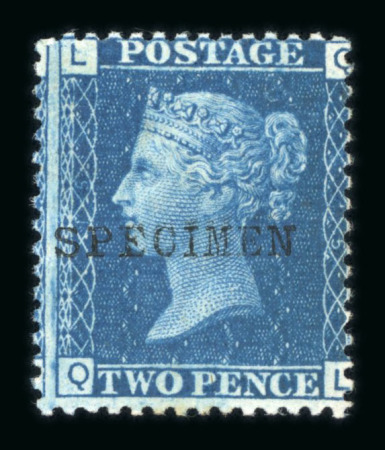 Stamp of Great Britain » 1854-70 Perforated Line Engraved GB 1870-79 group of mint issues with SPECIMEN type 9 opts