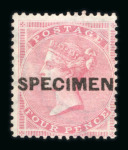 Stamp of Great Britain » 1855-1900 Surface Printed » 1855-57 No Corner Letters 1855-57 Medium Garter 4d carmine on white paper mint