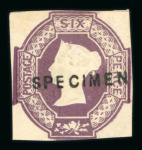 Stamp of Great Britain » 1847-54 Embossed 1847-54 6d purple with 4 close to clear margins mint