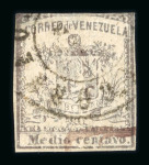 Stamp of Venezuela » Collections, Lots etc. 1859-1950, in a stockbook and some envelopes, very