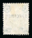 Stamp of Great Britain » 1855-1900 Surface Printed » 1862-64 Small Uncoloured Corner Letters GB 1862-4 1/- green with "SPECIMEN" type 5 overprint, mint without gum