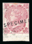Stamp of Great Britain » 1855-1900 Surface Printed » 1862-64 Small Uncoloured Corner Letters 1862-64 3d rose (with white dots, Type A, Plate 3)
