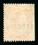 Stamp of Great Britain » 1855-1900 Surface Printed » 1862-64 Small Uncoloured Corner Letters GB 1862-64 4d bright red with (TA) and without hair lines (OG) with "SPECIMEN" type 2 overprint