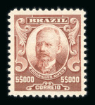 Stamp of Brazil » Collections, Lots etc. 1843-1974, in a big stockbook  and some glassines,