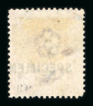 Stamp of Great Britain » 1855-1900 Surface Printed » 1867-80 Large Uncoloured Corner Letters, Wmk Spray of Rose 1867-80 10d red-brown AA mint (centered to right) optd.