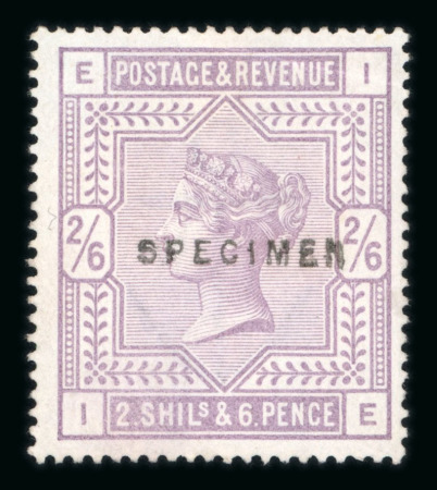 Stamp of Great Britain » 1855-1900 Surface Printed » 1883-84 & 1888 High Values 1883-84 10/- ultramarine mint optd. SPECIMEN both types