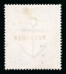 Stamp of Great Britain » 1855-1900 Surface Printed » 1883-84 & 1888 High Values 1883-84 10/- ultramarine mint optd. SPECIMEN both types