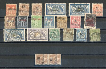 Stamp of Colonies françaises » Port-Saïd 1899-1921, petite collection neufs/oblitérés dont YT