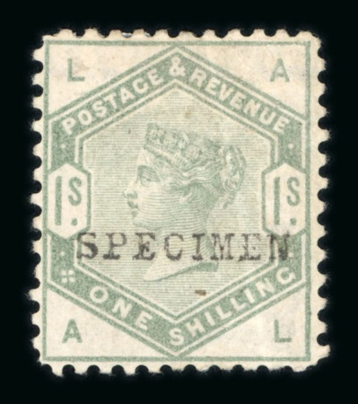 Stamp of Great Britain » 1855-1900 Surface Printed » 1883-84 Lilac & Green Issue 1883-84 1 1/2d, 2d, 2 1/2d, 4d, 5d, 6d and 1/- mint, each with perf 12 and "SPECIMEN" type 9 overprints