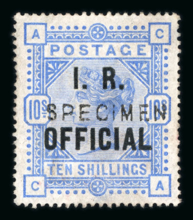 Stamp of Great Britain » Officials Inland Revenue: 1882-1901 10/- ultramarine mint optd.