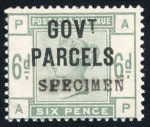 Stamp of Great Britain » Officials Government Parcels: 1883-86 1 1/2d, 6d, 9d and 1/-