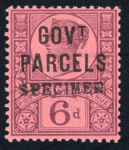 Stamp of Great Britain » Officials Government Parcels: 1887-1900 group of six mint issues