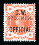 Stamp of Great Britain » Officials Office of Works: 1896-1902 1/2d vermilion and 1d lilac