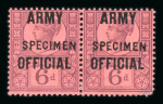 Stamp of Great Britain » Officials Army Official: 1896-1901 6d purple on rose in mint