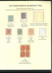 Stamp of Great Britain » 1855-1900 Surface Printed » 1879-80 Tender Essays 1879 Perkins Bacon Tender Essays neatly arranged on