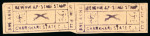 Stamp of Indian States » Charkhari 1921 - 1 anna oblong handstamp imperforate pair on
