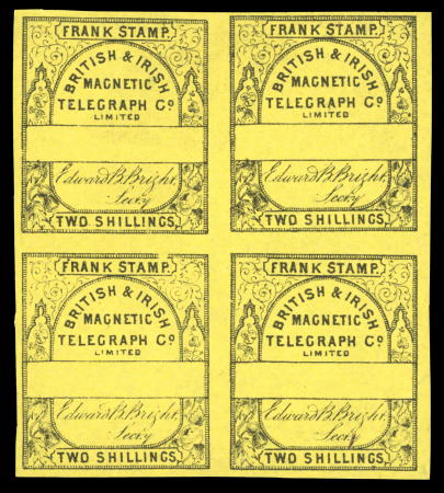 Stamp of Great Britain » Telegraphs 1845-70 Electric Telegraph Company collection written up on pages