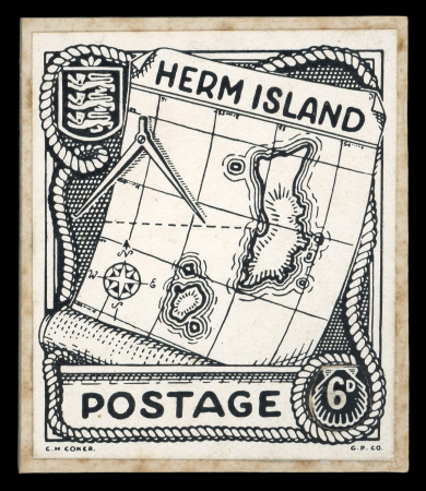 Stamp of Great Britain » Channel Islands 1949-69 Herm Island collection written up on Hagners