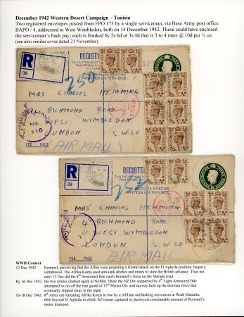 Stamp of Great Britain » Collections 1941-43 WWII Western Desert North African campaign