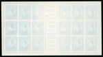 Stamp of Egypt » 1922-1936 King Fouad I Definitives » Essays Egypt 1922 Essay by the Survey Department of Egypt 15m blue sheetlet of 18