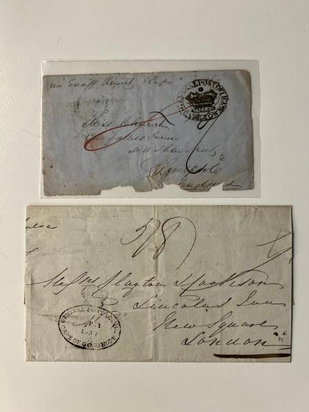 Stamp of South Africa » Cape of Good Hope Cape of Good Hope – 1838 Stampless cover to London