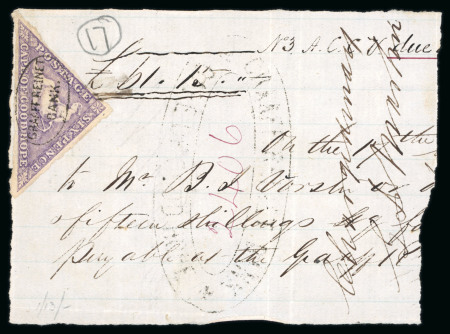 Stamp of South Africa » Cape of Good Hope Cape of Good Hope – 1855–63 6d Deep Rose Lilac on White