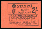 Stamp of Ireland » Booklets 1931-40 SE 1d carmine, booklet pane with advert labels,