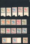 Stamp of Ireland » Essays & Proofs (E1-E167) 1922 Dollard: Lithographed Bi-coloured essays part