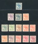 Stamp of Ireland » Essays & Proofs (E1-E167) 1922 Dollard: Lithographed Monocolour essays part set