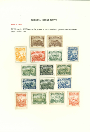 Stamp of Germany » Germany Collections and Large Lots 1886–1907 German Local Post Collection: An attractive,