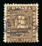 Stamp of British Guiana » Collections 1853–1970 Attractive British Guiana Collection: A carefully